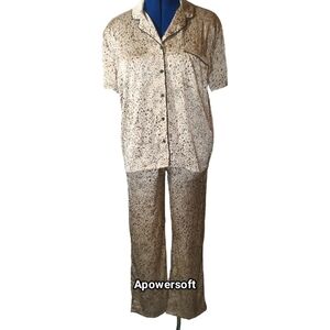 Como Sleep Satin Short Sleeve Pajama Set